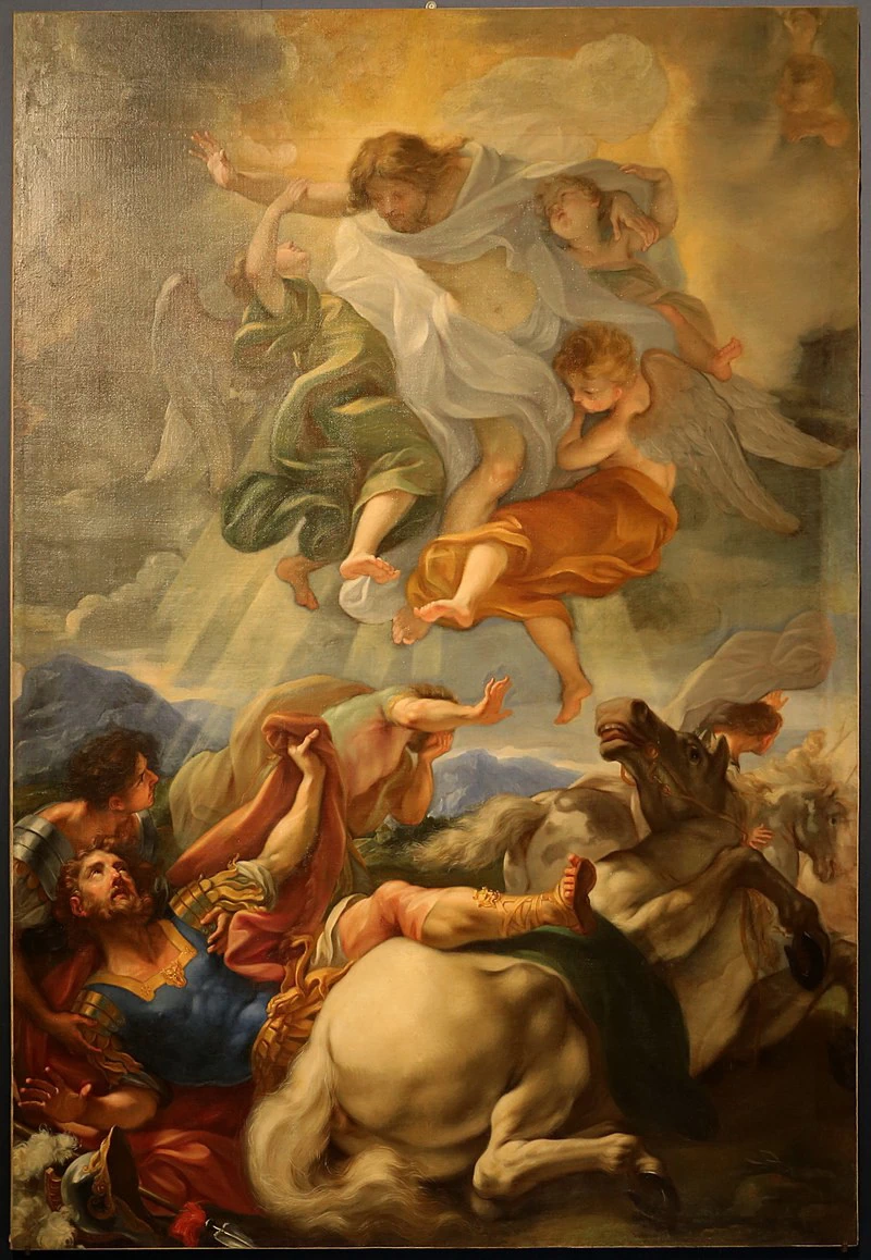 Conversione di san Paolo - chiesa dei santi Lorenzo e Paolo, Fiastra, G.Battista Gaulli, il Baciccio